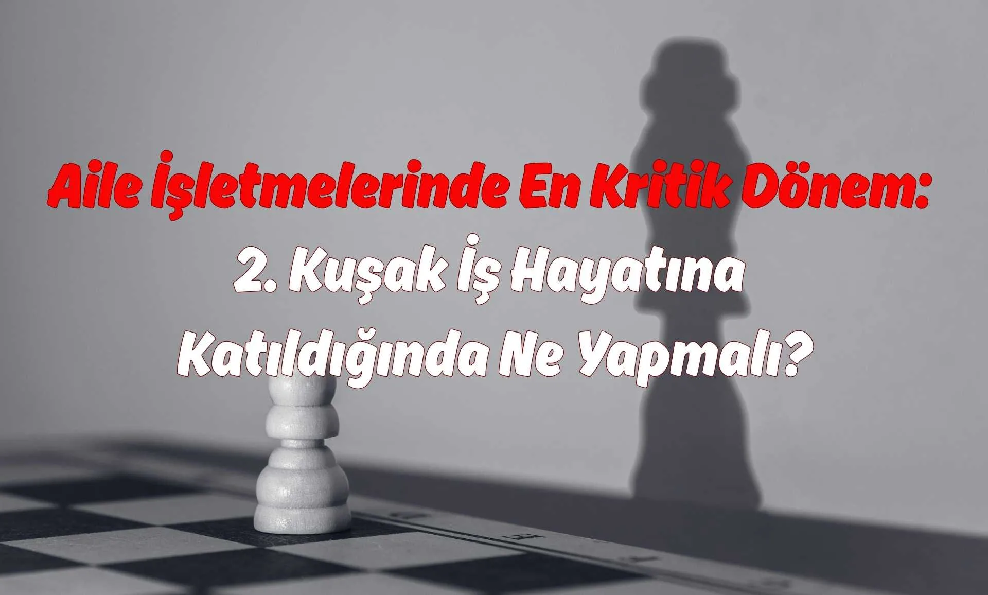 Aile İşletmelerinde En Kritik Dönem: 2. Kuşak İş Hayatına Katıldığında Ne Yapmalı?