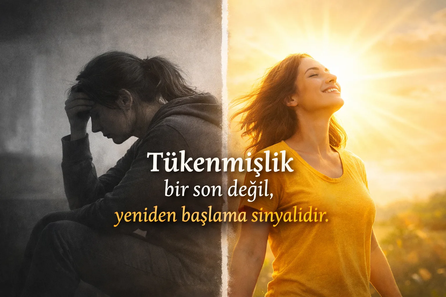 “Tükenmişlik bir son değil, yeniden başlama sinyalidir.”